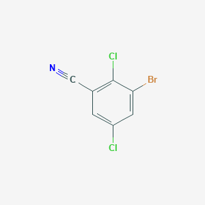 molecular formula C7H2BrCl2N B3215423 3-Bromo-2,5-dichlorobenzonitrile CAS No. 1160574-33-3