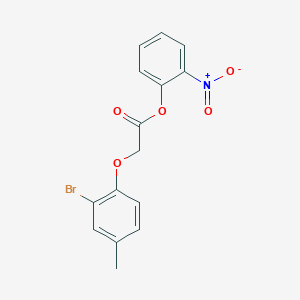 2-Nitrophenyl (2-bromo-4-methylphenoxy)acetate