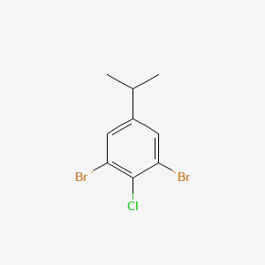 molecular formula C9H9Br2Cl B3215443 4-Chloro-3,5-dibromoisopropylbenzene CAS No. 1160574-99-1