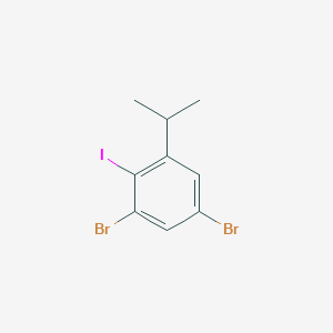 molecular formula C9H9Br2I B3215448 3,5-Dibromo-2-iodoisopropylbenzene CAS No. 1160575-04-1