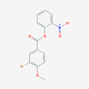 molecular formula C14H10BrNO5 B321546 2-Nitrophenyl 3-bromo-4-methoxybenzoate 