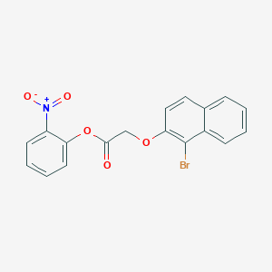 2-Nitrophenyl [(1-bromo-2-naphthyl)oxy]acetate