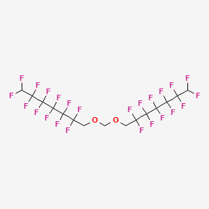 molecular formula C15H8F24O2 B3215497 Bis(1H,1H,7H-perfluoroheptyloxy)methane CAS No. 116146-19-1