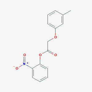 molecular formula C15H13NO5 B321550 2-Nitrophenyl (3-methylphenoxy)acetate 