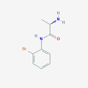 molecular formula C9H11BrN2O B3215507 (S)-2-Amino-N-(2-bromo-phenyl)-propionamide CAS No. 1161616-62-1