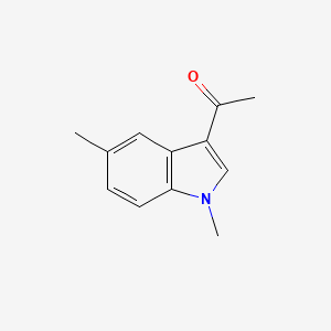 molecular formula C12H13NO B3215514 1-(5-Methyl-1-methyl-1H-indol-3-YL)-ethanone CAS No. 116176-90-0
