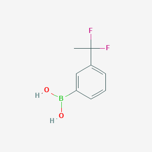 molecular formula C8H9BF2O2 B3215517 [3-(1,1-Difluoroethyl)phenyl]boronicacid CAS No. 1162257-54-6