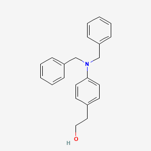 molecular formula C22H23NO B3215558 Benzeneethanol, 4-[bis(phenylmethyl)amino]- CAS No. 116308-36-2