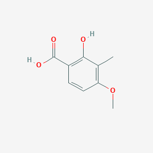 molecular formula C9H10O4 B3215589 2-Hydroxy-4-methoxy-3-methylbenzoic acid CAS No. 116371-82-5