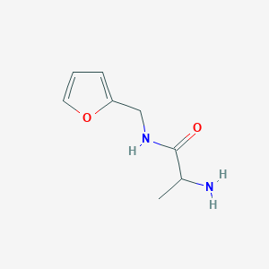 molecular formula C8H12N2O2 B3215603 2-amino-N-(furan-2-ylmethyl)propanamide CAS No. 1164109-23-2