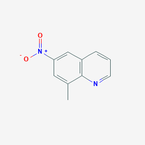 molecular formula C10H8N2O2 B3215646 8-甲基-6-硝基喹啉 CAS No. 116529-86-3