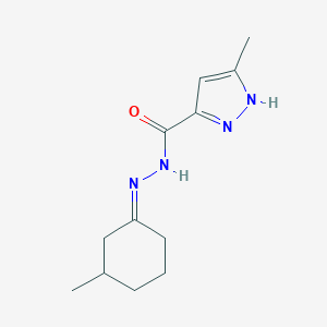 3-methyl-N'-(3-methylcyclohexylidene)-1H-pyrazole-5-carbohydrazide