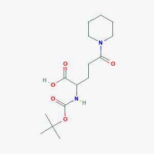 molecular formula C15H26N2O5 B3215683 Boc-Glu(Pip)-OH CAS No. 116596-43-1
