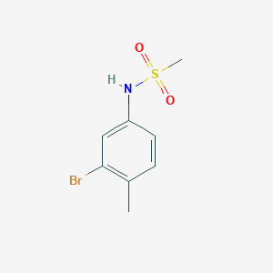 molecular formula C8H10BrNO2S B3215692 N-(3-溴-4-甲基苯基)甲磺酰胺 CAS No. 116598-91-5