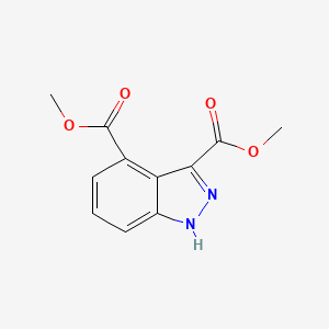 molecular formula C11H10N2O4 B3215748 dimethyl 1H-indazole-3,4-dicarboxylate CAS No. 1167055-66-4