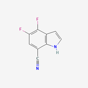 molecular formula C9H4F2N2 B3215767 7Cyano-4,5-difluoro-1H-Indole CAS No. 1167055-88-0