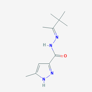 3-methyl-N'-(1,2,2-trimethylpropylidene)-1H-pyrazole-5-carbohydrazide