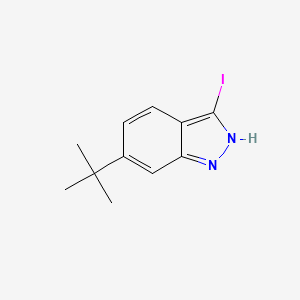 molecular formula C11H13IN2 B3215803 6-(tert-Butyl)-3-iodo-1H-indazole CAS No. 1167056-24-7