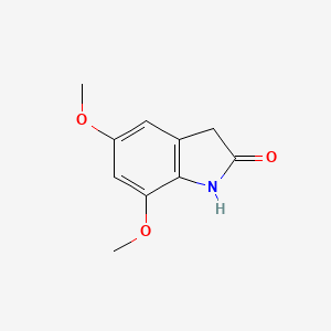 molecular formula C10H11NO3 B3215806 2H-Indol-2-one, 1,3-dihydro-5,7-dimethoxy- CAS No. 1167056-27-0