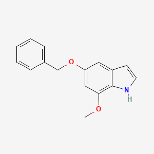 molecular formula C16H15NO2 B3215811 5-Benzyloxy-7-methoxyindole CAS No. 1167056-28-1