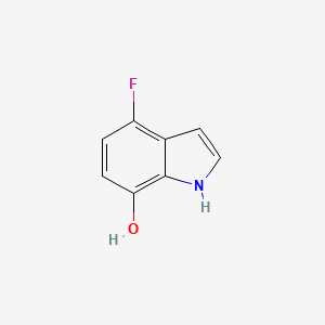 molecular formula C8H6FNO B3215825 4-fluoro-1H-indol-7-ol CAS No. 1167056-43-0