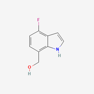 molecular formula C9H8FNO B3215830 (4-fluoro-1H-indol-7-yl)methanol CAS No. 1167056-51-0