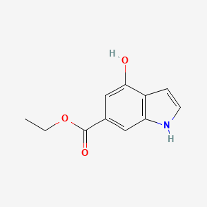 molecular formula C11H11NO3 B3215838 ethyl 4-hydroxy-1H-indole-6-carboxylate CAS No. 1167056-64-5