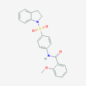 N-[4-(2,3-dihydro-1H-indol-1-ylsulfonyl)phenyl]-2-methoxybenzamide