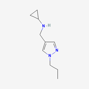 N-[(1-propyl-1H-pyrazol-4-yl)methyl]cyclopropanamine