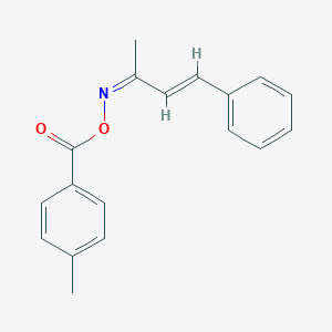 4-phenyl-3-buten-2-one O-(4-methylbenzoyl)oxime