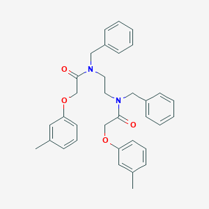 molecular formula C34H36N2O4 B321608 N-benzyl-N-(2-{benzyl[(3-methylphenoxy)acetyl]amino}ethyl)-2-(3-methylphenoxy)acetamide 