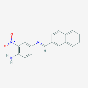 N~4~-(2-naphthylmethylene)-2-nitro-1,4-benzenediamine