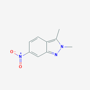 molecular formula C9H9N3O2 B032161 2,3-Dimethyl-6-nitro-2H-indazole CAS No. 444731-73-1