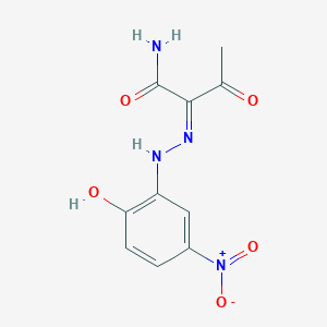 (2Z)-2-[(2-hydroxy-5-nitrophenyl)hydrazinylidene]-3-oxobutanamide