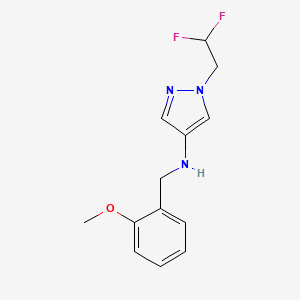 1-(2,2-difluoroethyl)-N-(2-methoxybenzyl)-1H-pyrazol-4-amine