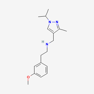 N-((1-Isopropyl-3-methyl-1H-pyrazol-4-yl)methyl)-2-(3-methoxyphenyl)ethanamine