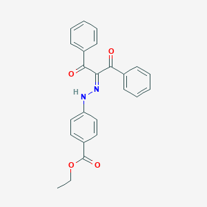 ethyl 4-[2-(1,3-dioxo-1,3-diphenylpropan-2-ylidene)hydrazinyl]benzoate