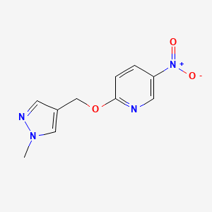molecular formula C10H10N4O3 B3216274 2-[(1-Methylpyrazol-4-yl)methoxy]-5-nitropyridine CAS No. 1171422-24-4