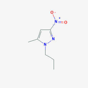 molecular formula C7H11N3O2 B3216372 5-methyl-3-nitro-1-propyl-1H-pyrazole CAS No. 1171712-33-6