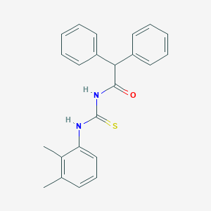 molecular formula C23H22N2OS B321640 N-[(2,3-dimethylphenyl)carbamothioyl]-2,2-diphenylacetamide 