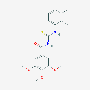 molecular formula C19H22N2O4S B321643 N-[(2,3-dimethylphenyl)carbamothioyl]-3,4,5-trimethoxybenzamide 