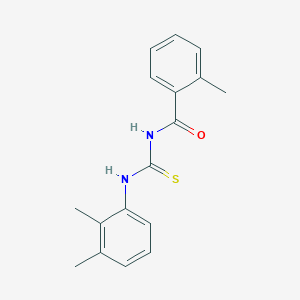 molecular formula C17H18N2OS B321646 N-[(2,3-dimethylphenyl)carbamothioyl]-2-methylbenzamide 