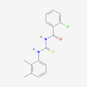 molecular formula C16H15ClN2OS B321650 2-chloro-N-[(2,3-dimethylphenyl)carbamothioyl]benzamide 