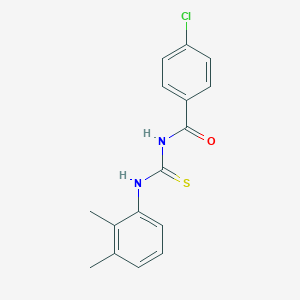 molecular formula C16H15ClN2OS B321651 4-chloro-N-[(2,3-dimethylphenyl)carbamothioyl]benzamide 