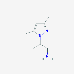 2-(3,5-dimethyl-1H-pyrazol-1-yl)butan-1-amine