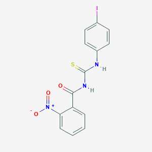 molecular formula C14H10IN3O3S B321662 N-[(4-iodophenyl)carbamothioyl]-2-nitrobenzamide 