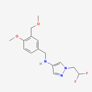 1-(2,2-difluoroethyl)-N-[4-methoxy-3-(methoxymethyl)benzyl]-1H-pyrazol-4-amine