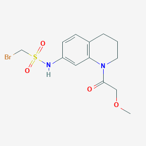 1-bromo-N-(1-(2-methoxyacetyl)-1,2,3,4-tetrahydroquinolin-7-yl)methanesulfonamide