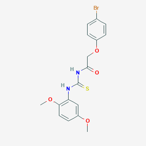 molecular formula C17H17BrN2O4S B321671 2-(4-bromophenoxy)-N-[(2,5-dimethoxyphenyl)carbamothioyl]acetamide 