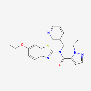 N-(6-ethoxybenzo[d]thiazol-2-yl)-1-ethyl-N-(pyridin-3-ylmethyl)-1H-pyrazole-5-carboxamide